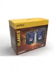 Колонки Perfeo Flames 2.0, USB, LED подсветка, чёрный
