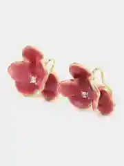 Серьги женские / серьги с красными цветами / гвоздики
