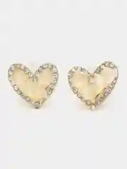 Серьги женские / переливающее сердце/ гвоздики