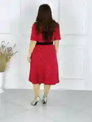 Красный платье женское, повседневное, вечернее, большой размер