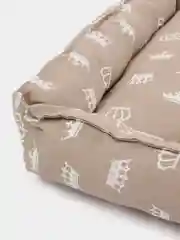 Бежевый лежак для кошек и собак, большая с подушкой, непромокаемая