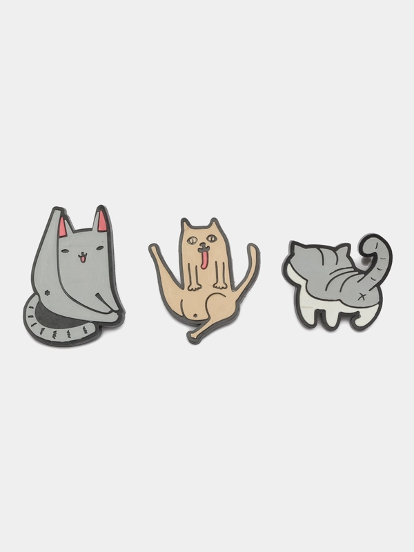Значок "Котик". Набор из тех штук
