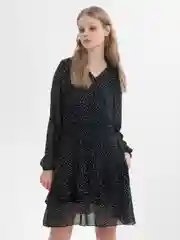 Разноцветный легкое шифоновое платье с цветочным принтом