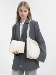 Белый сумка на плечо шоппер