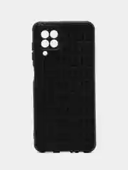 Черный чехол с имитацией кожи для Samsung M32-4G