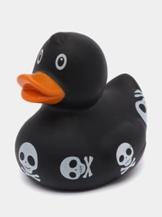 Игрушка для купания сувенир Funny Ducks "Уточка с черепами", 1919