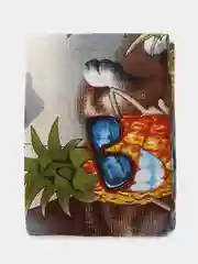 Рыжий полотенце вафельное банное , пляжное , полотенце для фитнеса, спорта  150 Х 75(+/-5)см)