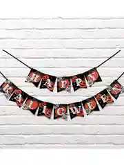 Гирлянда - растяжка на ленте "Happy Halloween", тыквы, 250 см