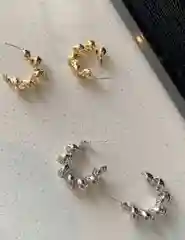 Серьги пружинка