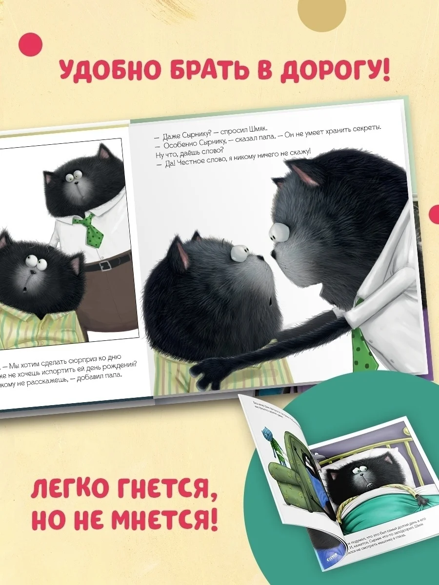 Книжки-картинки (мягкая обложка). Котенок Шмяк и большой секрет