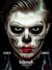 Цветные линзы для глаз Magestic Halloween, Psycho, черные, 1 пара, 12 месяцев, 0.00