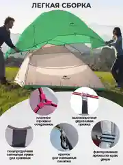 Лайм палатка облегченная 1 местная, 2 местная, 3 местная