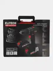 Дрель аккумуляторная ELITECH HD CD 20ISL2 ((уд),бщет,20В,2х4.0Ач,ELP,БЗП-13мм,60Нм,1.13кг)