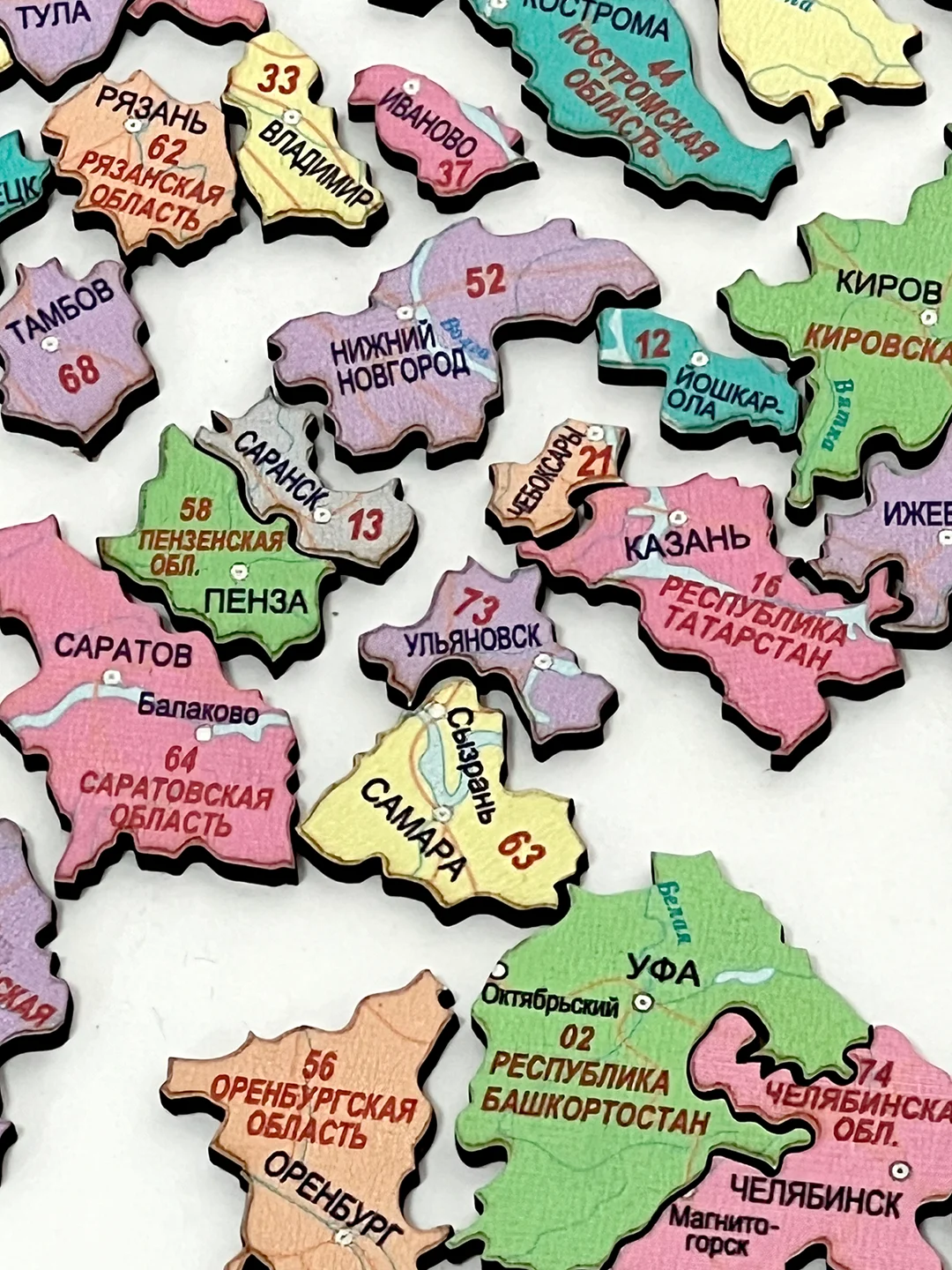Карта пазл "Россия"