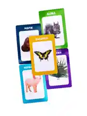 Развивающие карточки для малышей. 100 животных