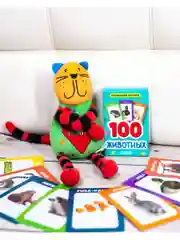 Развивающие карточки для малышей. 100 животных