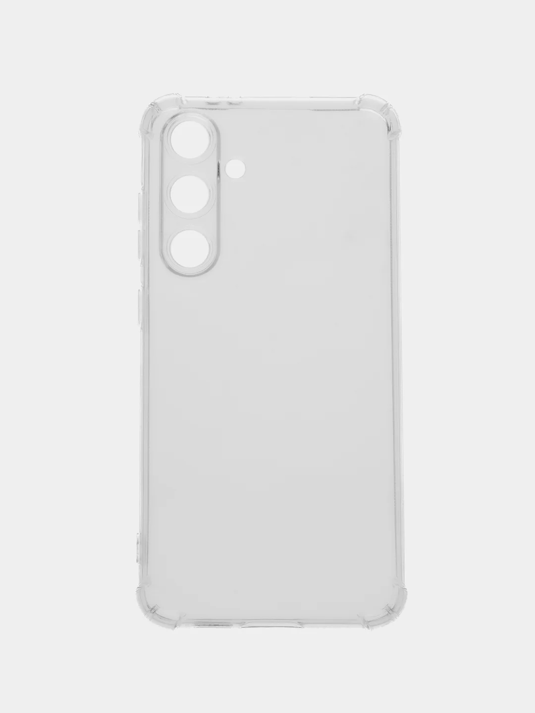 Прозрачный чехол для Samsung Galaxy S24 FE (Самсунг Галакси С24 ФЕ), прозрачный, черный