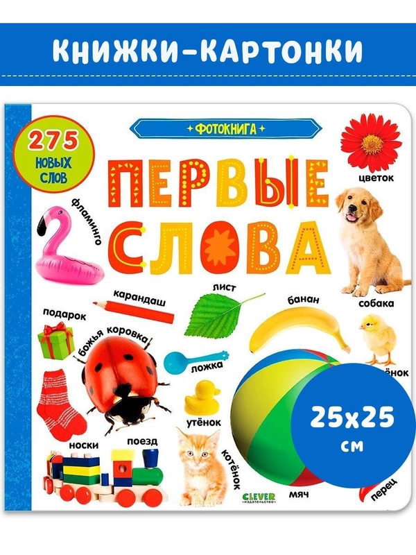 Книжки-картонки. Фотокнига. Первые слова