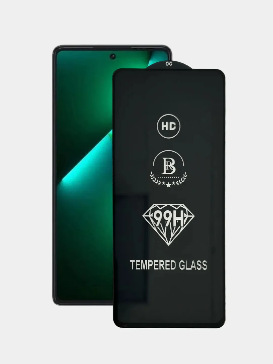 Черный защитное стекло OG для Tecno Pova 6 / Pova 6 Pro 5G, Техно Пова 6 Про 5Г