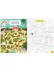 Большая книжка игр и заданий. В деревне