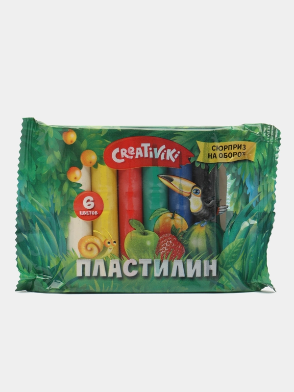 Пластилин классический 6 шт