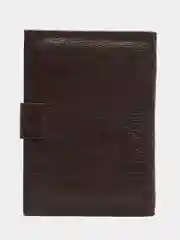 Шоколадный портмоне мужское из экокожи