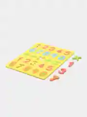 Желтый коврик цифры 28 см, Игровой коврик, Обучающий коврик детский