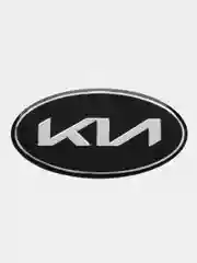 Серебряный эмблема KIA на руль 6 х 3 см