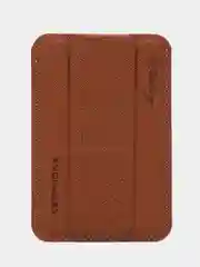 Коричневый чехол-кардхолдер Keephone c подставкой совместимый с MagSafe для IPhone
