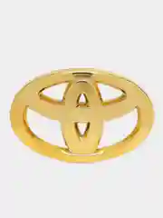 Золотой эмблема накладка TOYOTA на руль 6,5 х 4,5 см