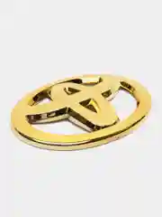Золотой эмблема накладка TOYOTA на руль 6,5 х 4,5 см