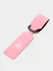 Розовый бирка багажная для чемодана