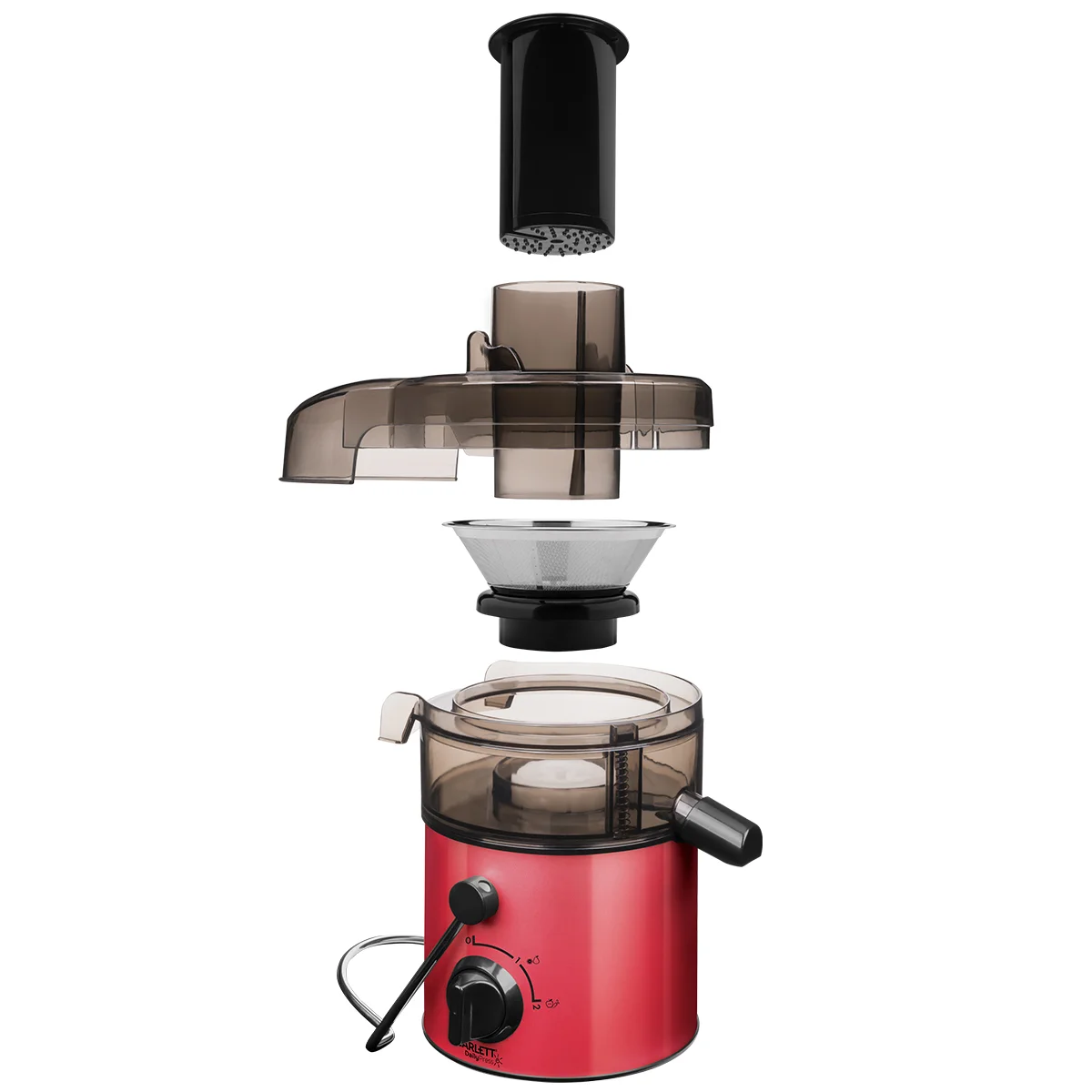 Красный соковыжималка центробежная Scarlett SC-JE50S19, красный