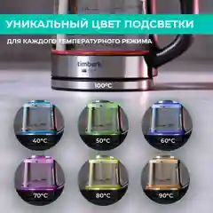 Прозрачный электрический чайник Timberk T-EK27G03
