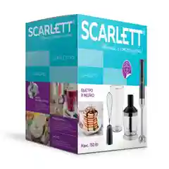 Черный погружной блендер Scarlett, SC-HB42F52, черный, измельчитель, турбо
