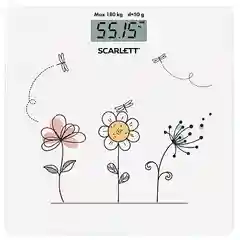 Слоновая кость весы напольные Scarlett SC-BS33E025
