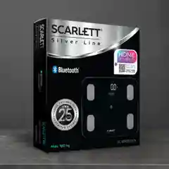 Весы напольные Scarlett с функцией bluetooth, коллекция Silver Line