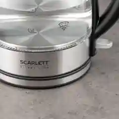 Серебряный чайник электрический Scarlett SC-EK27G95, коллекция Silver Line