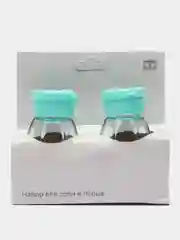 Бирюзовый солонка,набор для соли и перца, 3,5х7,5см, стекло,