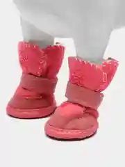 Розовый сапоги зимние, утепленные, для собак