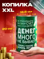Копилка-банка XXL   для купюр и монет