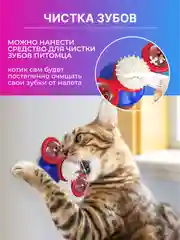 Красный игрушка для кошек интерактивная дразнилка с мятой на присоске, крутящаяся вертушка спиннер