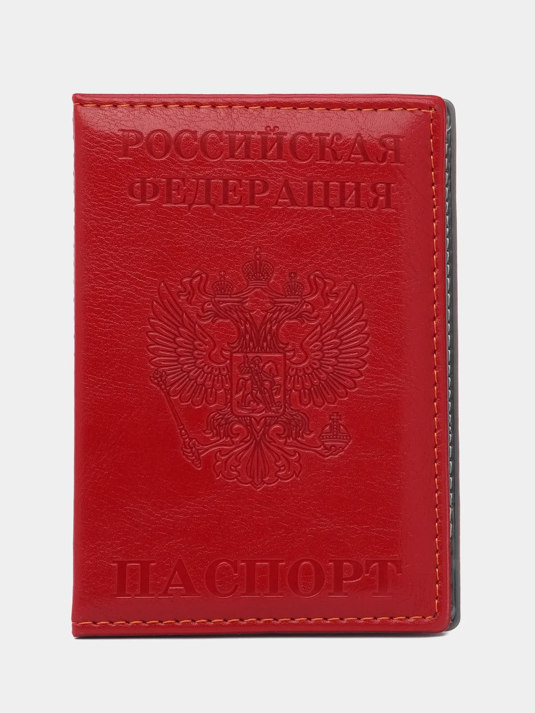 Вишнёвый обложка на паспорт с гербом, чехол для паспорта