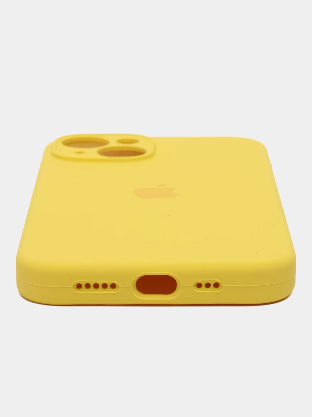 Желтый чехол Айфон 14 pro, iPhone 14 Pro, силиконовый, Silicone Case