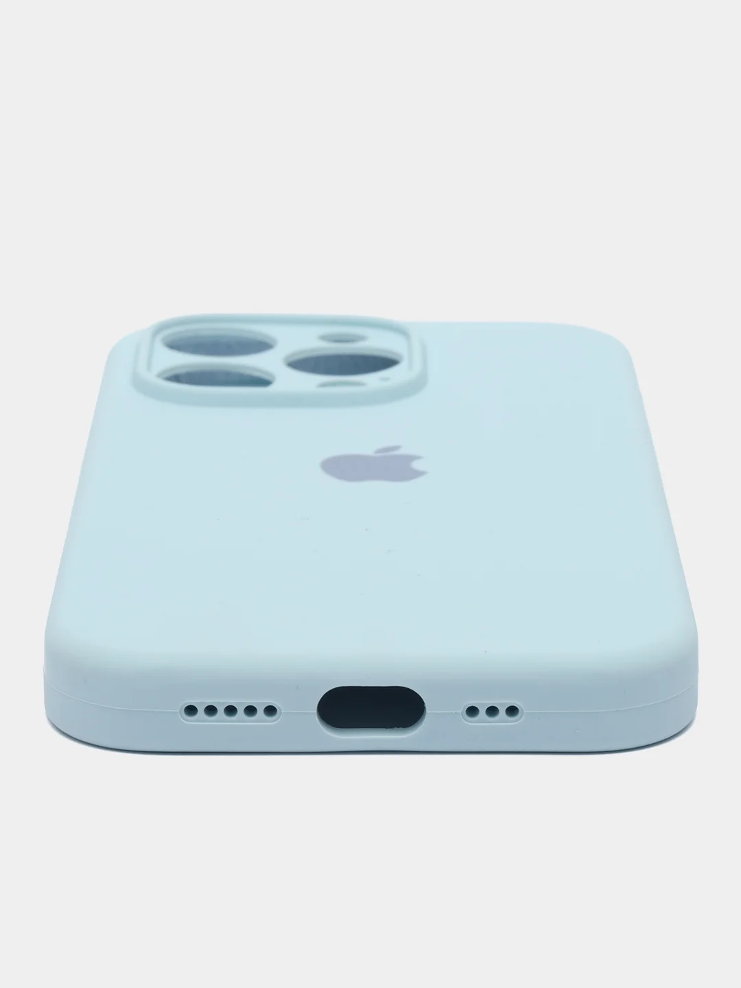 Светло-синий чехол Айфон 14 pro, iPhone 14 Pro, силиконовый, Silicone Case
