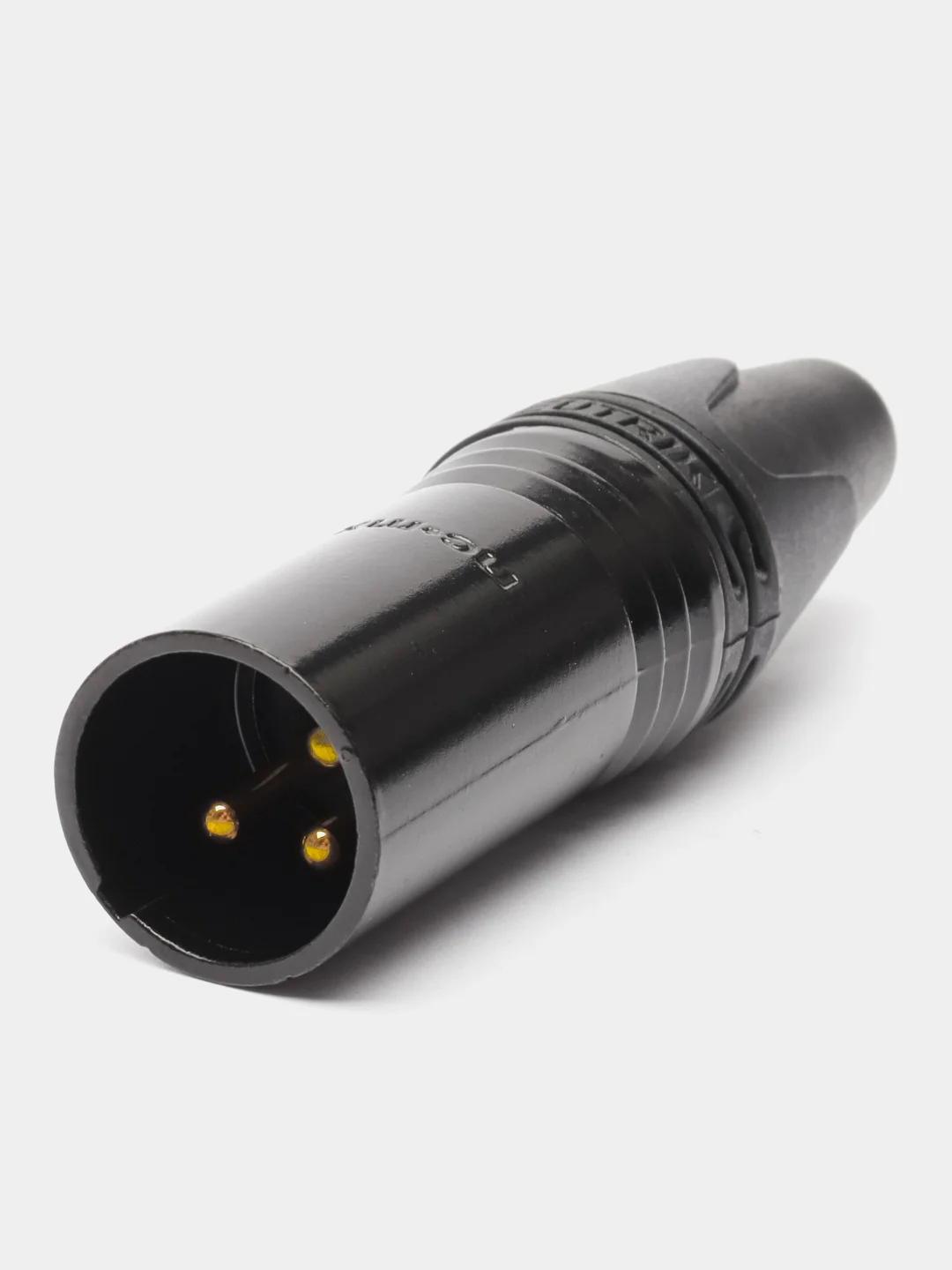 Черный кабельный разъем XLR male Black, комплект 4 шт