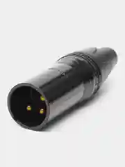 Черный кабельный разъем XLR male Black, комплект 4 шт