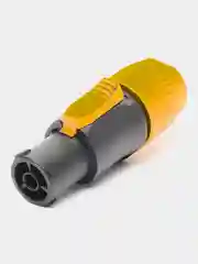 Желтый кабельный разъем PowerCon True1 (in + out)
