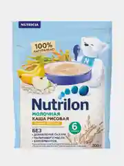 Каша молочная Nutrilon, рисовая, с бананом и яблоком, с 6 месяцев, 200г