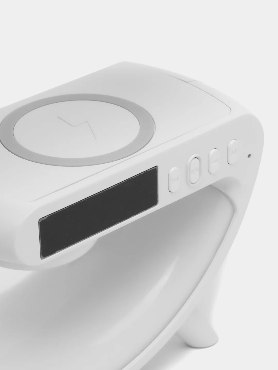 Белый умный Bluetooth светильник с колонкой, ночник, с беспроводной зарядкой